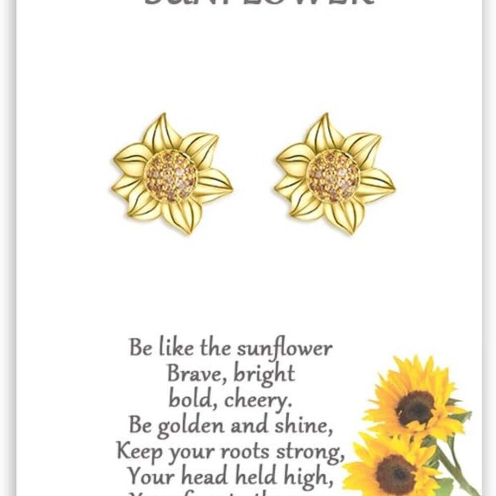 Sunflower Earrings Jewelry Gifts for Women Girls Daughter Sister Best Friend...